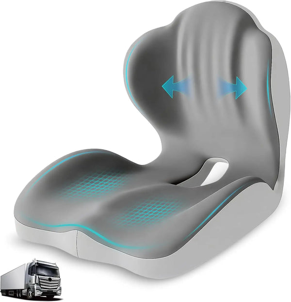 NOBLILUX ergonomic L-shaped memory foam seat cushion