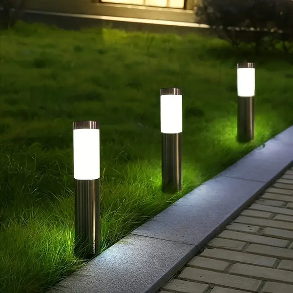 Solar LED Garden Street Light with Motion Sensor | Lawn & Courtyard Lamp | 2-pack