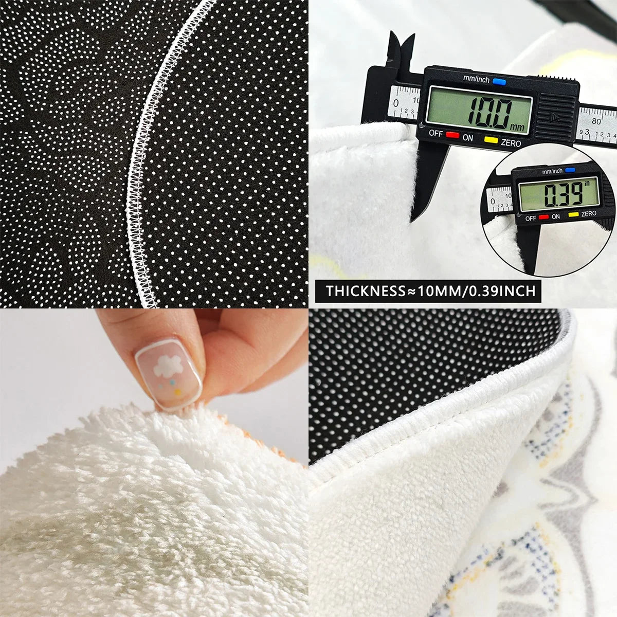 Minimalist Bedroom Floor Mat - Soft Plush Carpet for Bedside & Living Room 80x120cm