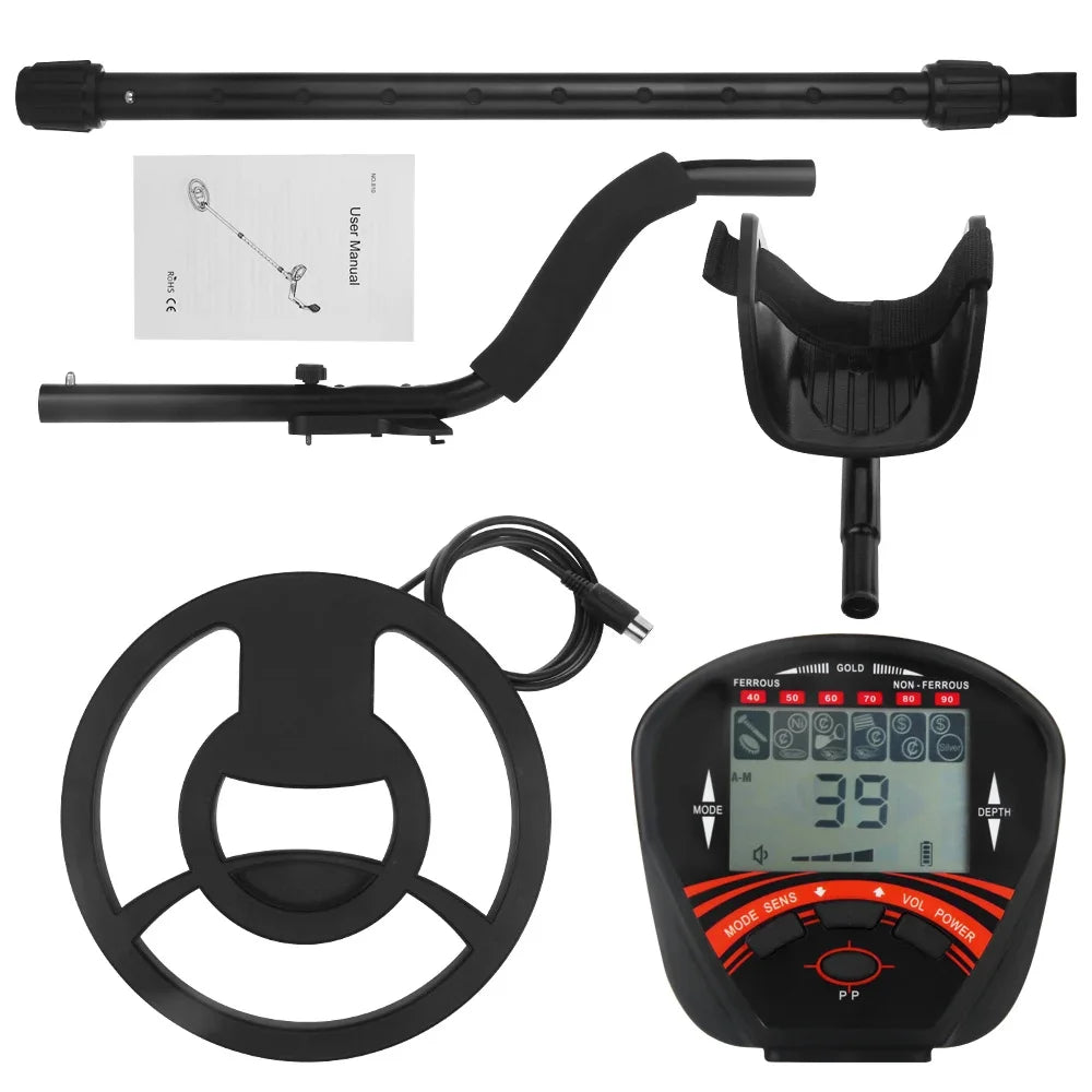 MD810 Professional Waterproof Metal Detector.