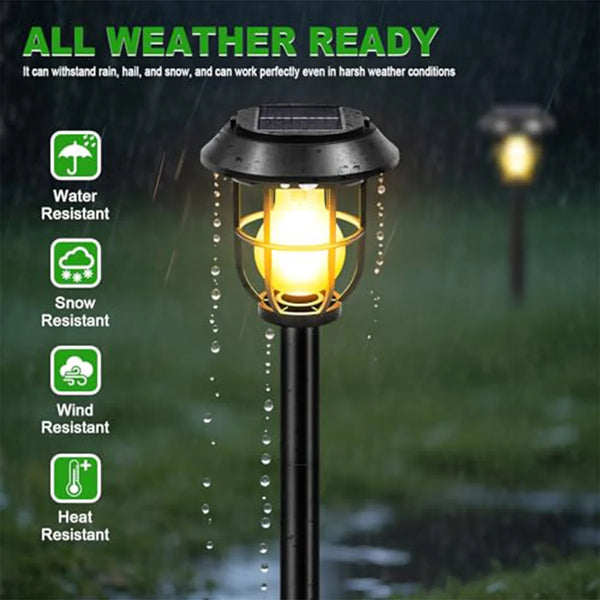 Solar Motion Garden Light | 3-in-1 Stake, Wall & Hanging | PIR Sensor | Warm LED | 4 Pack