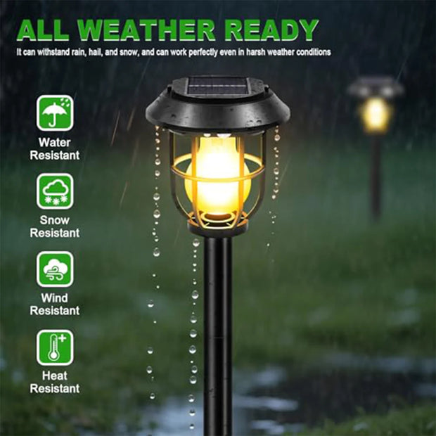 Solar Motion Garden Light | 3-in-1 Stake, Wall & Hanging | 4pcs