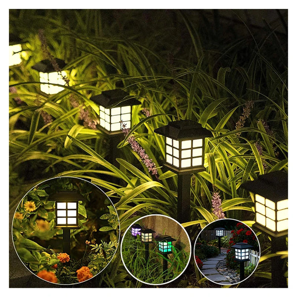 Solar Lawn Landscape Light | IP65 Waterproof Garden Path Lamp | 6 Pack
