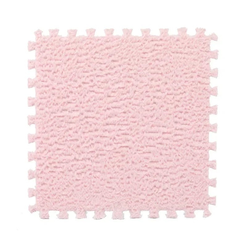 20 Pcs Plush Puzzle Foam Mats Bedroom