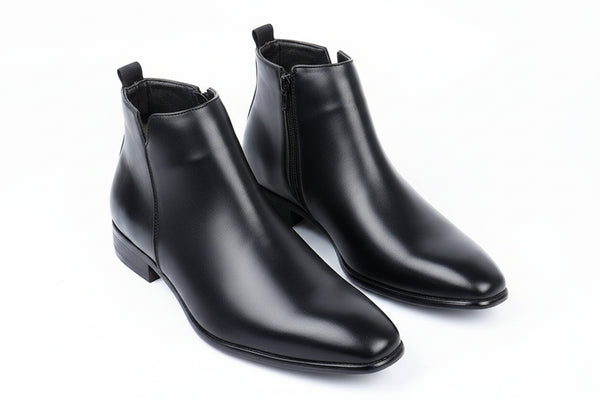 Men's Leather Chelsea Boots – High-Top Versatile