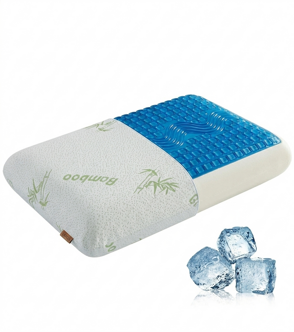 Premium Gel Cooling Memory Foam Pillow – Neck Support