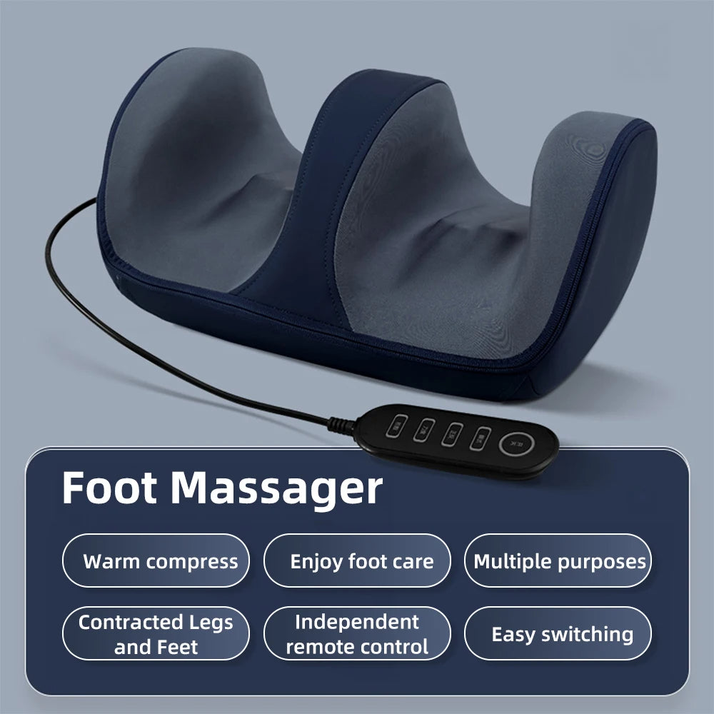 Electric Leg & Foot Massager with Heating Shiatsu Therapy